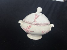 RARE SUPERBE SOUPIÈRE DE DINETTE ANCIENNE EN SARREGUEMINES PASSE TEMPS 