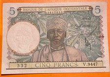 5 Francs AFRIQUE OCCIDENTALE FRANÇAISE 19374 SPL V.9447 532