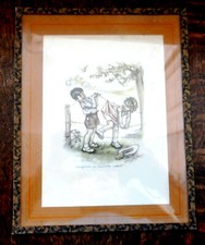 GERMAINE BOURET,  LES FEMMES, CA S'ACCROCHE PARTOUT, GRAVURE ,  SOUS VERRE