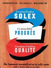  Publicité Advertising 0222  1954   Velosolex  carburateur micromètre qualité
