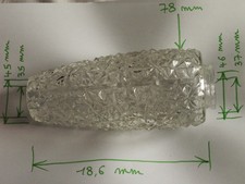 jeu de 5 tulipes abat-jour pour lustre plafonnier design années 70 applique