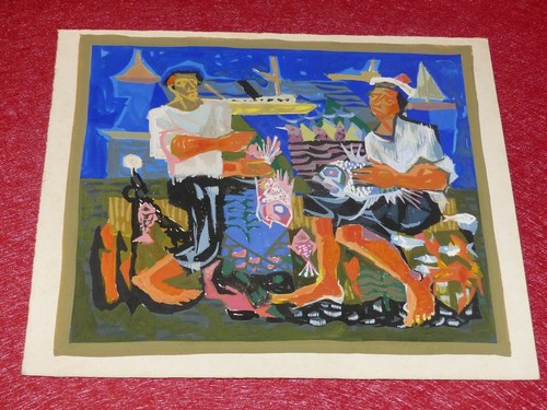Art xxe gouache originale - art,