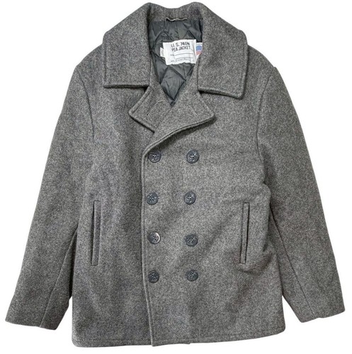 Schott pea coat 740n wool - 740n,