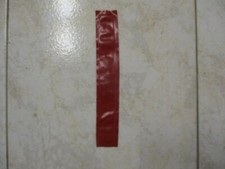 Numéro 1 pour maillot vintage simili cuir rouge à coudre collector des années 70