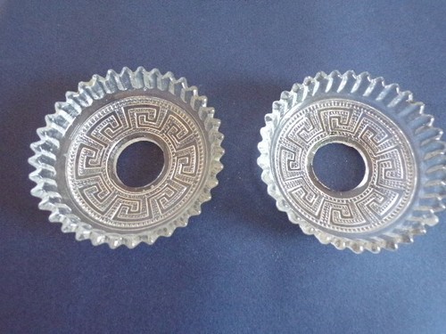 Lot bobeches en verre - de, 2