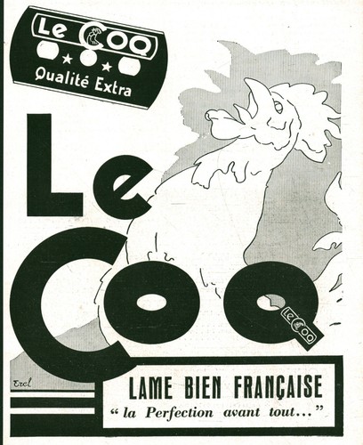 Publicité ancienne lame - , de
