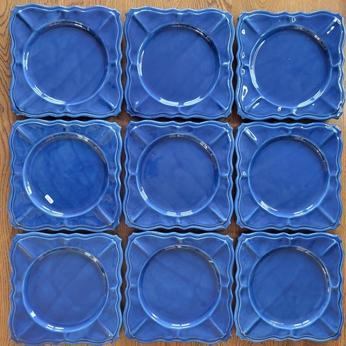 Assiettes bleues vallauris - 9,
