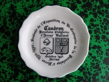 1971 Vide poche cendrier Bicentenaire de la Porcelaine d' Arras Caudron Limoges