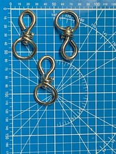 LOT DE 3 TOURET SIMPLE ÉMERILLON ACIER ZINGUE SIMPLEX 6 X 3 CM