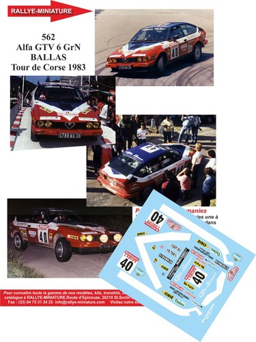 Decals ref 0562 alfa - ref,