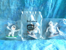 Figurine publicitaire : 3 esquimaux en sachet d'origine des glaces GERVAIS.