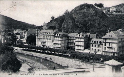 Cpa bourboule la roche - bourboule,