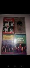 @@ Lot 4 VHS Cassette Audio Beatles, Deep Purple, Elvis @@