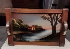 Plateau de service en bois et