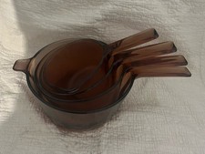 Lot De 4 Casseroles Vintage En Verre De marque Vision