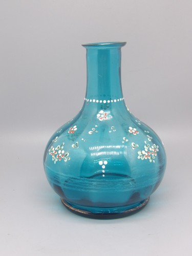 Carafe carafon verre bleu - verre,