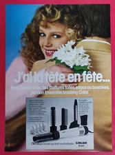 Article de Presse Ensemble Brushing CALOR Beauté  Coiffure 1980