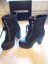 Bottines Style Gothic. Altercore Modèle Khariel Vegan