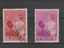 BELGIQUE 2 TIMBRES ANCIENS de