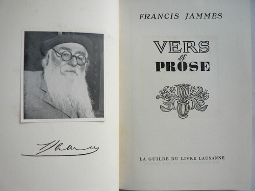 Francis jammes vers prose - jammes, et