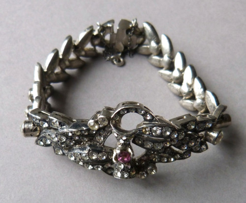 Bracelet ancien argent massif