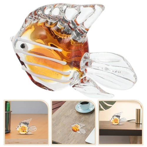 Figurine poisson verre - de,