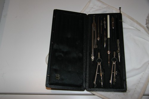 Ancien coffret compas l - ancien, s.l