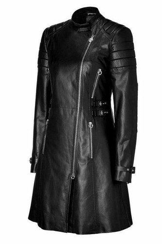 Manteau long noir élégant