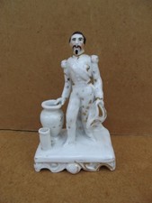 Ancien encrier porte plume Porcelaine vieux Paris fin XIX sujet Napoléon III