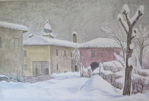 Tableau vintage aquarelle - tableau,
