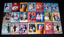 PEYNET POUPEES CELEBRES AMOUREUX 21 CPSM CLE SONGES LANGAGE FLEURS PROVINCES
