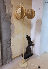 Vintage scandinave design lampe de parquet lampadaire  60'S bois et fils tendus