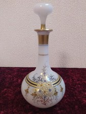 Rare carafe en opaline de cristal décor Desvignes, XIXème siècle