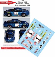 DECALS 1/24 REF 0748 ALPINE