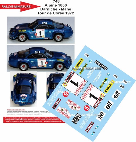 Decals ref 0748 alpine - 0748,