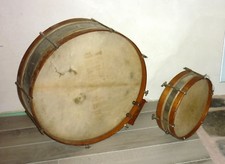 Ancien paire tambour caisse - ancien,