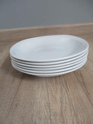 Assiettes creuses blanches - 6,