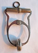 Saute-ruisseau XIXème, pince en métal pour cavalière