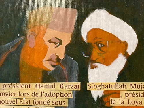 Peinture huile papier hamid - peinture,