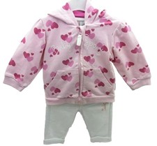 Orchestra ensemble sport veste et pantalon rose à coeurs bébé fille 3 mois