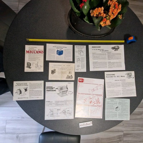 Meccano lot 10 notices - meccano,