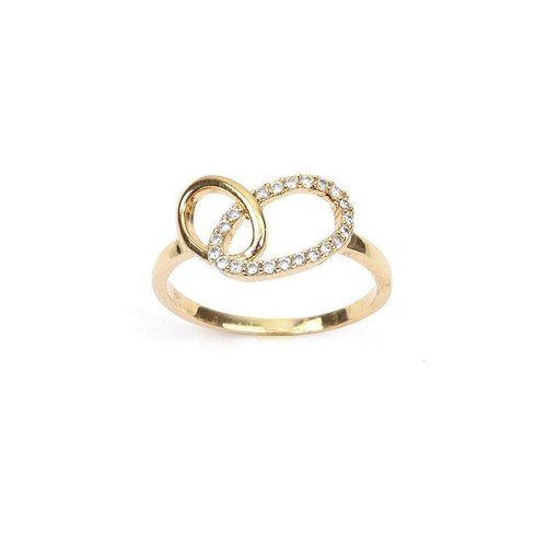 Bague anneaux entrelaces - bague, 2