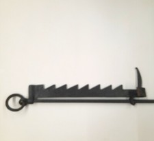 Crémaillère de Cheminée Ancienne 70-130cm