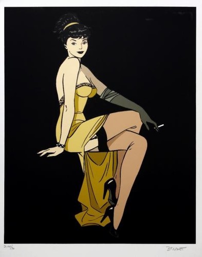 Pin sérigraphie - pin-up,