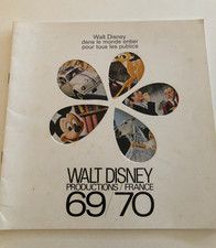 vintage programme  WALT DISNEY PRODUCTIONS FRANCE 1969/70 MICKEY BAMBI...