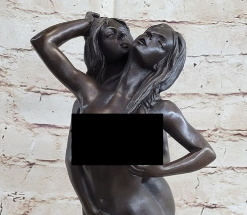 Sculpture bronze massif - en,