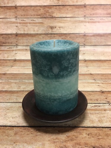 Round metal candle holder - metal,