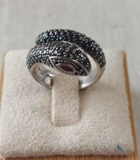 Bague décor serpent avec pavé, Thomas Sabo, en argent massif