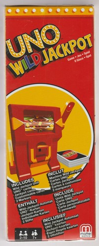 Jeu mattel uno wild jackpot - jeu,