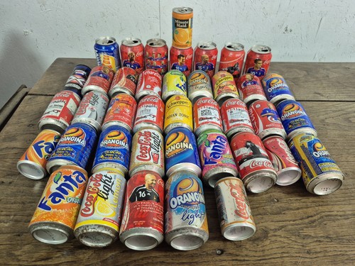 Lot ancienne canette soda - canette, de